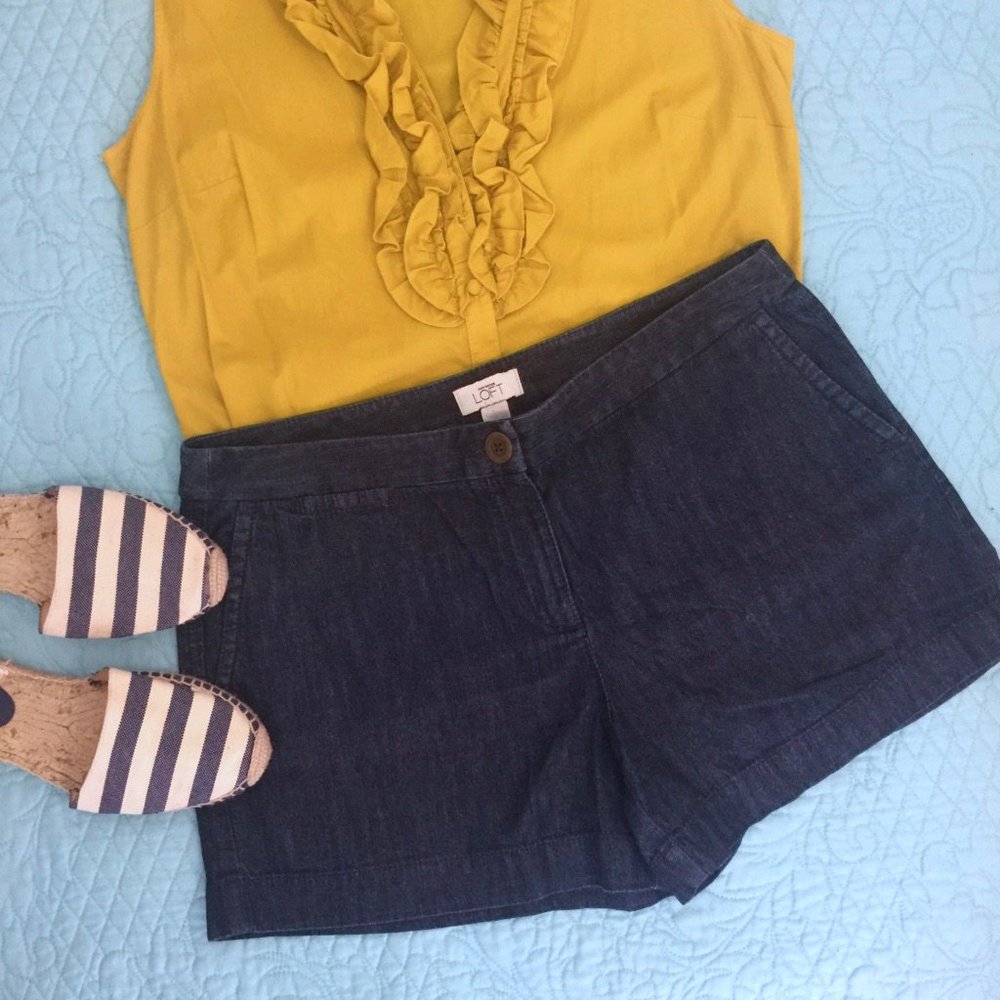 LOFT Denim Shorts 4"
